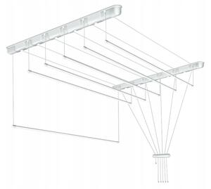 Erga Erga, cuier de tavan pentru uscarea rufelor 6x140 cm, alb, ERG-SEP-10SUSSUF6PP14
