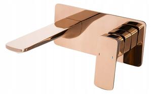 Gamma Cubic, baterie pentru lavoar ascuns, auriu roz, GMA-BCCUP-RG