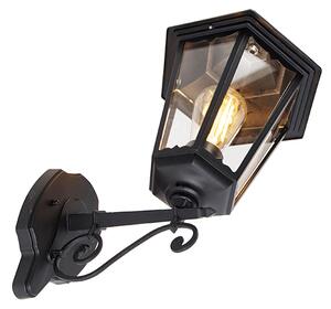 Aplică clasică de perete pentru exterior negru IP44 - Havana Up