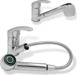 Gamma Neon, baterie pentru chiuvetă de sine stătătoare cu gura de scurgere, crom, SKQ-BAT-CH