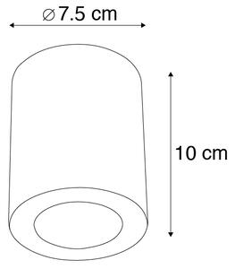Spotlight modern alb 7.5 cm - Tuba
