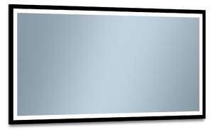 Venti Luxled oglindă 120x60 cm dreptunghiular cu iluminare negru 5907459662733