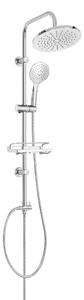 Invena Corso, coloana de dus cu raft, crom, INV-AU-23-001-C