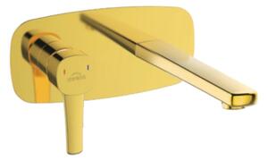 Invena Glamour, baterie pentru lavoar ascuns, auriu lucios, INV-BP-02-U09-V