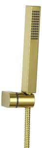 Invena Glamour, set de duș de mână punct cu cap de duș cu 1 funcție, auriu strălucitor, INV-AU-05-M09-S