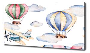 Tablou pe pânză Avioane și baloane