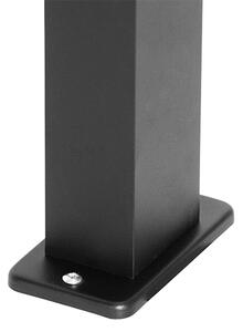 Set de 3 lămpi inteligente de exterior negre 65cm IP44 Incl. Zigbee GU10 - Baleno
