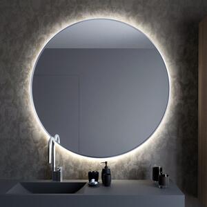 Smartwoods Bright oglindă 80x80 cm rotund cu iluminare argint 5904107900308