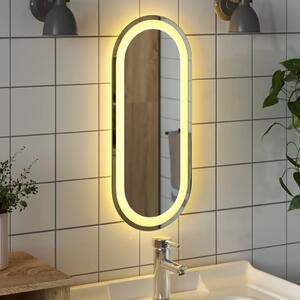 Oglindă de baie cu LED, 60x25 cm, ovală
