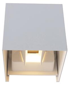 Lampă de perete exterioară albă inclusiv LED 2 lumini IP54 - Edwin