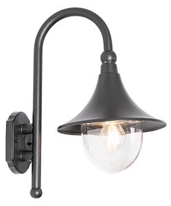 Aplică clasică de perete pentru exterior neagră IP44 - Daphne