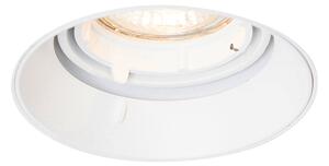 Spot modern încastrat alb GU10 rotund fără rama - Oneon