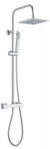 Invena Svart, Baterie termostatica de dus Trend cu set de dus Svart 25x25 cm, crom, INV-AU-85-001-X