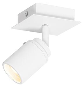 Spot modern pentru baie alb pătrat IP44 - Ducha