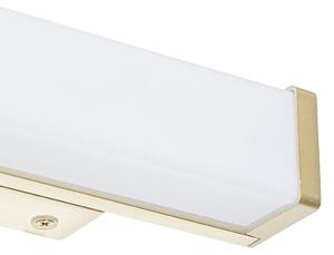 Aplică de perete pentru baie din alamă 32 cm cu LED inclus IP44 - Cascada