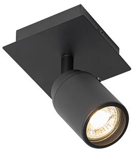 Spotlight modern pentru baie negru pătrat IP44 - Ducha