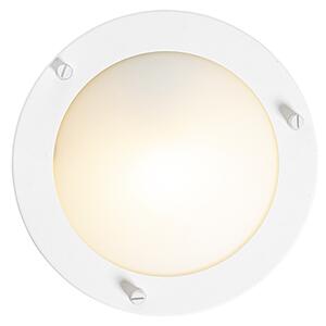 Plafoniera moderna alba 18 cm IP44 - Yuma