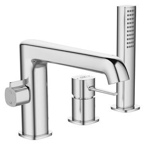 Laveo Pola, baterie de baie cu 3 orificii, crom, LAV-BAP_013D