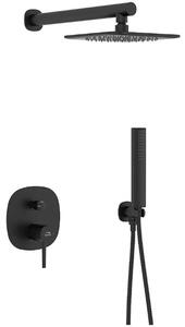 Laveo Pola, set de duș ascuns, negru mat, LAV-BAP_701P