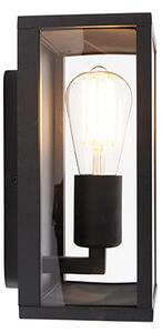 Lampa de perete inteligentă neagră 26 cm IP44 incl. WiFi ST64 - Charlois