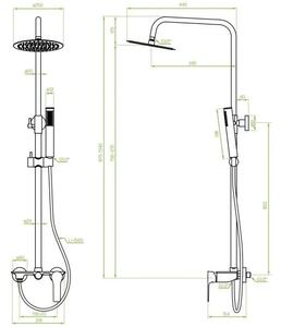 Laveo Raila, set de dus de perete, alb, LAV-PLI_60OB