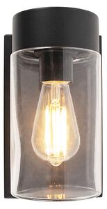 Lampă de perete inteligentă de exterior neagră IP44 incl. WiFi ST64 - Jarra