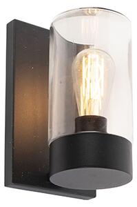 Lampă de perete inteligentă de exterior neagră IP44 incl. WiFi ST64 - Jarra