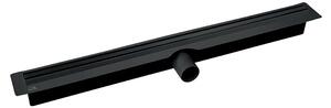 Laveo Slim, scurgere de duș 50 cm, negru, LAV-COS_750D