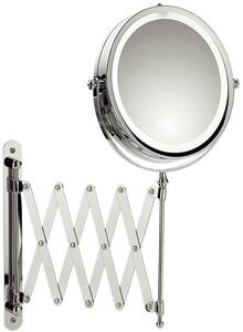 Kela Valeria oglindă cosmetică 17.5x36 cm rotund cu iluminare argint 20643