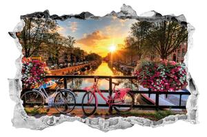 Autocolant 3D pentru perete Ambiance Sunrise over Amsterdam