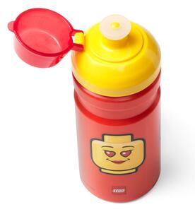 Set caserolă pentru gustări și sticlă LEGO® Iconic, roșu - galben