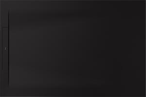 Roca Pyros cădiță de duș dreptunghiulară cu sifon 120x90 cm negru AP9014B038401400