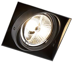 Set de 6 spoturi îngropate negre GU10 AR70 fără rama - Oneon