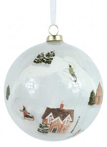 Decoratiune de Craciun WINTERLY 8 cm, alba