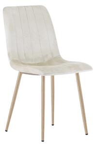 Scaun catifelat bej LAVA CAMEL BEIGE