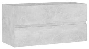 Dulap de chiuvetă, gri beton, 90x38,5x45 cm, lemn prelucrat