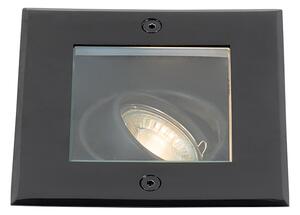 Set de 4 spoturi moderne de sol negre reglabile IP65 - Oneon