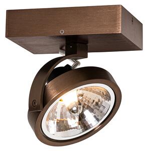 Spotlight de design bronz închis rotativ și înclinabil - Go