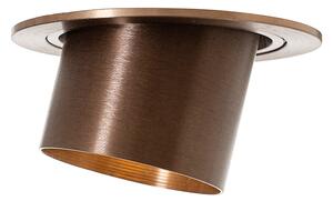 Set de 6 spoturi încastrate moderne bronz închis rotunde înclinabile - Installa
