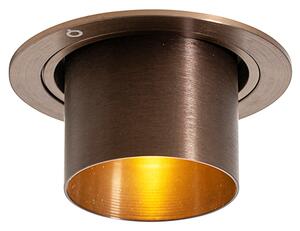 Set de 6 spoturi încastrate moderne bronz închis rotunde înclinabile - Installa