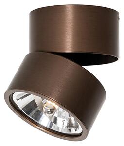 Spotlight modern bronz închis rotund reglabil - Go Nine