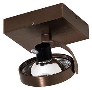Spotlight de design bronz închis rotativ și înclinabil - Go