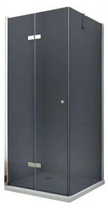 Mexen Lima, cabina de dus 110 (usa) x 60 (perete) cm, sticla gri 6mm, profil cromat, 856-110-060-01-40