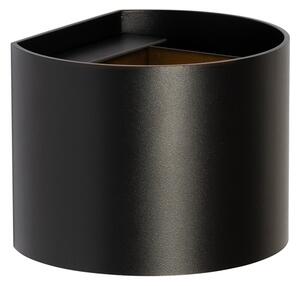 Aplica moderna neagra rotunda - Edwin