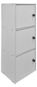 Dulap cu 3 usi, Wirdia, Alb, 24x30.5x71.5 cm