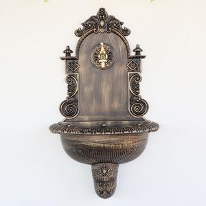 Cișmea de perete pentru grădină Antic, negru-auriu