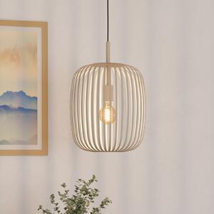EGLO Lampă suspendată Romazzina, bej, Ø 33 cm, metal, E27, reglabil, Bej, Camera de zi / sufragerie, Metal, Modern