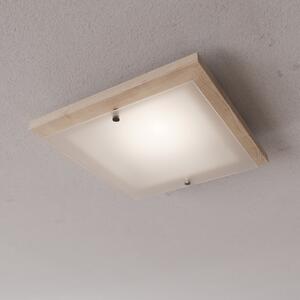 Envostar Kerio plafonieră, 35x35 cm, pin natural, reglabil, Lemn, Camera de zi / sufragerie, Lemn, Modern