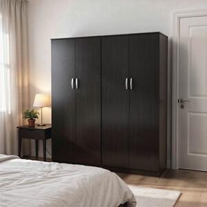 Dulap cu 4 usi, Athos I, V1, Wenge, 160x42x180 cm