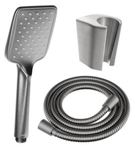 Accesorii Mexen - Set duș de mână cu 1 punct R-62, grafit, 785626052-66